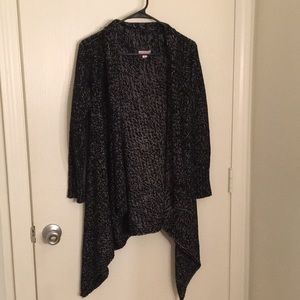 Black and White Open Front Cardigan - Women’s S